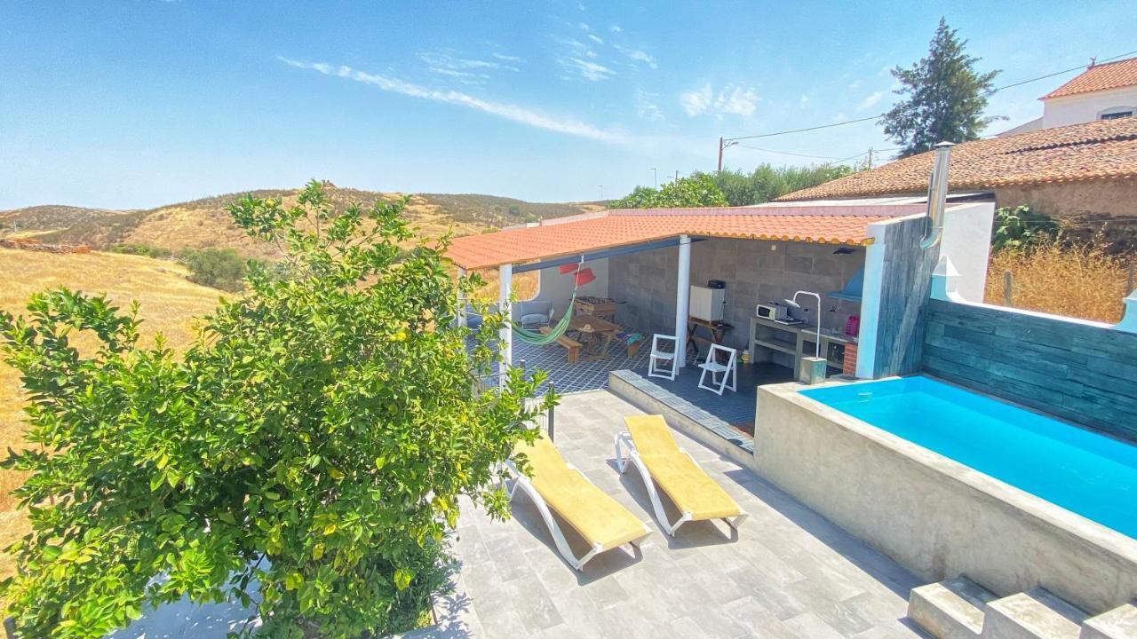 Casa Dos Chocalhos-Piscina-Perto Praia Fluvial-Vista Incrivel E Sossego Mértola Dış mekan fotoğraf